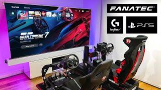 Gran Turismo 7 Ultimate 2 Player Split Screen Setup with Fanatec Logitech & Trak Racer Rig