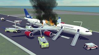 Emergency landings, failed takeoffs and Runway collisions + more | Besiege