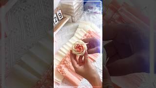 DIY crepe paper rose flower #diy #flowers #gift #craft #handmadegifts #rose #diyfashion #handcraft