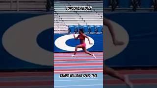 Briana Williams short sprints #shorts #fast