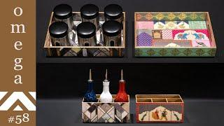 Wooden Trays and Oil Caddys  - Omega Exclusive / Omega Glassware - Home Delivery available