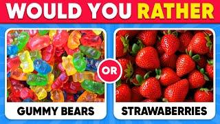 Would You Rather...? JUNK FOOD vs HEALTHY FOOD  Quiz Alien