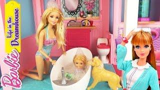 Мультик Барби купает Челси, встреча с Мидж Жизнь в доме мечты Life in the Dreamhouse  Barbie Toys