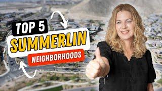 Top 5 BEST Summerlin Neighborhoods in 2024