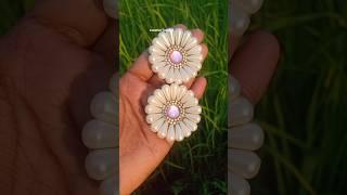 Diy earrings  #handmade #flowers #craft #trending #shorts #creative #diy #youtube
