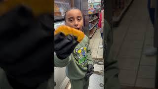 Chopped cheese with hot Cheetos on honey bun #theockyway #generalock #nevanevaneva