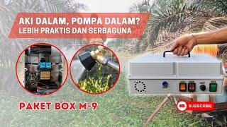 Pompa BOX Sprayer M9 Dual Pump DP-24 Sinleader Dengan AKI Dalam - Mantap Praktis