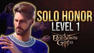 Can You Beat Honour Mode at LEVEL 1 SOLO? Baldur’s Gate 3