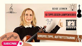 Geige lernen : Mit diesen 10 Tipps hast du weniger Lampenfieber