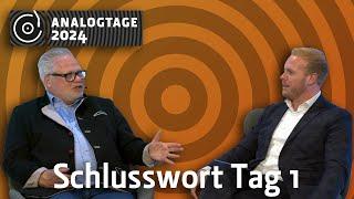 Analogtage 2024 - Schlussmoderation Tag 1