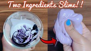 TWO INGREDIENTS SLIME !! NO BORAX| BTS SLIME !! How to make PERFECT Slime at home!