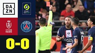 Rot für Ramos! PSG verliert Nerven in Reims: Reims - PSG 0:0 | Ligue 1 | DAZN Highlights