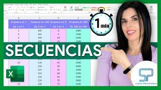  Crea SECUENCIAS de NÚMEROS en Excel AUTOMÁTICAMENTE 