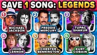 Save One Song: RIP LEGENDS ️️ Music Legends of All Time (6 Songs Each One) | Music Quiz