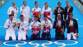 Triathlon-Britain win first-ever mixed-relay gold, USA win silver, France win bronze medal