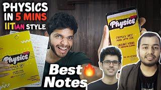 Full Physics in 5 mins | Best Notes IITian Style | Crash course | IIT JEE Advance NEET