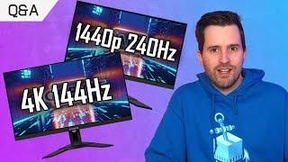 QD-OLED Price Drop? Will LCDs Remain Relevant? 1440p 240Hz or 4K 144Hz? December Q&A