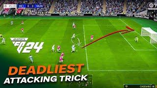 Impossible To Defend Attacking Move! This Is The Deadliest Attacking Trick In FC 24!! TUTORIAL