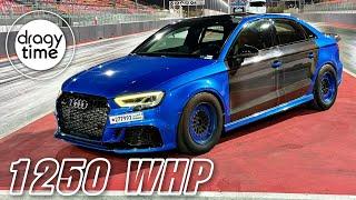 1250 WHP Audi RS3 Sedan | Acceleration from 100-200 200-250 200-300 Km/h & 60-130 100-150 mph