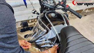 Royal Enfield Lamination | PPF Installation | Bullet Modification| Vwraps Sikar |