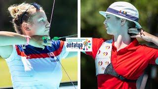 Denisa Barankova v Kirstine Andersen – recurve women bronze | Antalya 2021 European Championships