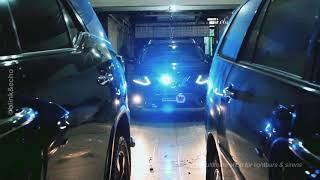 Whelen HHS3200, SA314A, HOWLER, ION Blue, ION Split B/R on a Nissan Xtrail, by blink&echo
