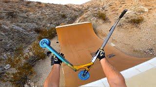 INSANE Skate Ramp in MIDDLE OF DESERT!