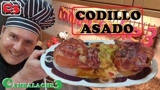 CODILLO ASADO (CON PATATAS PANADERAS) (ESPECTACULAR RECETA)