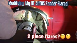 MODIFYING MY HT AUTOS FENDER FLARES PART 1: CUTTING AND TEST FITTING!