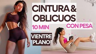 10 MIN CINTURA Y OBLICUOS CON PESA – VIENTRE PLANO Y TONIFICADO EN CASA – ILI LIFE