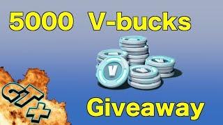 5000 V-Bucks Giveaway , Fortnite Gameplay Xbox One X