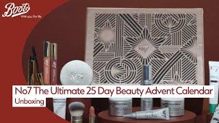 No7 The Ultimate 25 Day Beauty Advent Calendar Unboxing | Christmas | Boots UK