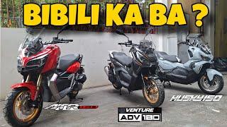 Bagong Hari ng ADV Scooter  Comparison Husky150 vs ATR 160 vs ADV 180  Full Specs, Features & Price