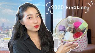 PRODUCT EMPTIES 2020 | Will I Repurchase? Non-Sponsored BRUTALLY Honest Review | 爱用护肤品一年用完的空瓶记!