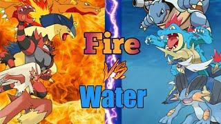 Fire starters vs Water starters. Who would win in hindi. By Toon Clash.