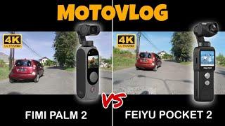 Fimi Palm 2 vs Feiyu Pocket 2 Motovlog Test Comparison