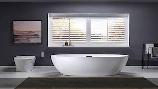 WOODBRIDGE BTA1418-MB-Drain &O BATHTUB, With Matte Black Drian