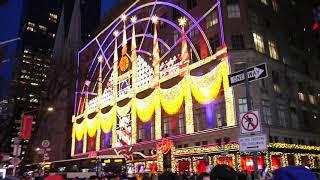 Christmas Lights Show at Saks