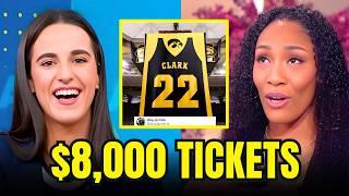 A'ja Wilson GOES NUTS After Caitlin Clark Jersey Retirement Game TICKETS Reach ALL TIME HIGH!!