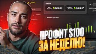  ПРОФИТ $100 в НЕДЕЛЮ на GRASS - Поинты, Аирдроп, Обзор | Аирдроп Криптовалют | Заработок на Крипте