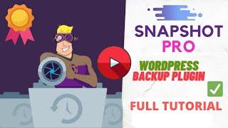 Snapshot Pro - WPMU Dev Plugin Tutorial 2022  WordPress Backup & Restore Plugin 