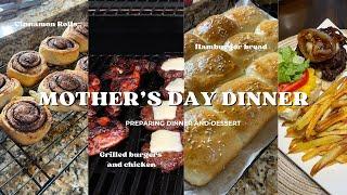 Preparing Mother's Day Dinner