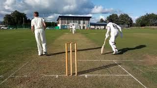 Andy Mullan batting with Mohsin Majeed (Deanpark vs Glenpark) WDCU 1st Reserve League 2017