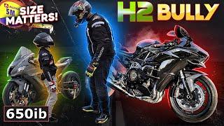 World's FASTEST Ninja H2 -vs- BUILT MOTOR ZX-10R!