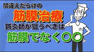 鍼灸師は絶対みて！【筋膜治療】の基礎を分かり易く解説しました！