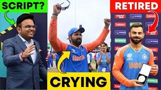 Rohit Sharma Crying After Win The T20 World Cup | Virat Kohli Retirement | Jay Shah script | Bumrah