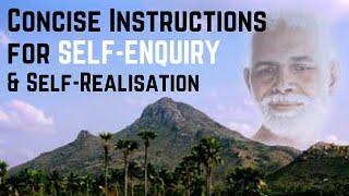 Concise Instructions for Self-Enquiry and Self-Realisation | Muruganar | Ramana Maharshi