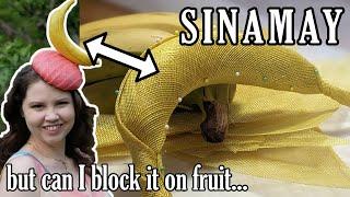 Blocking with Sinamay | How to use Sinamay for millinery | millinery hat making technique