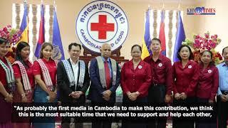 Khmer Times and Russian Embassy donate supplies for flood relief