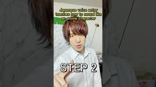 Japanese voice actor teaches how to sound like an anime character